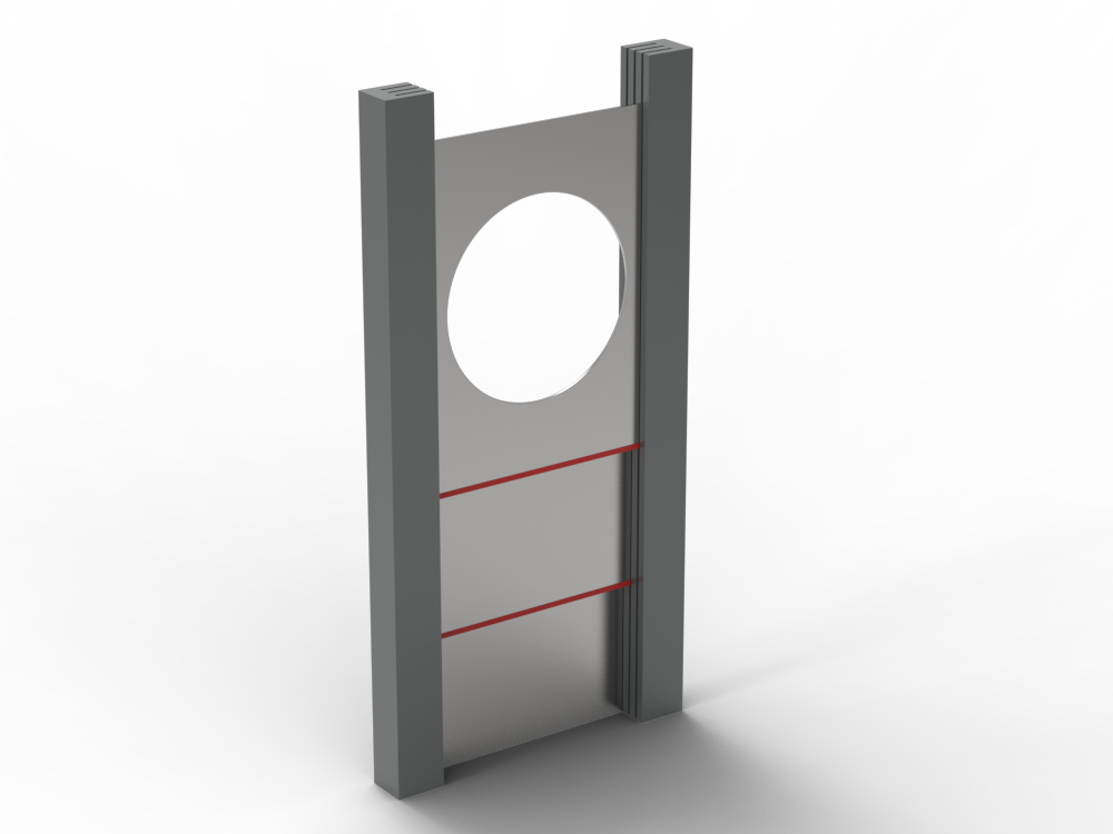 vertical sliding plate telescopic steel way cover